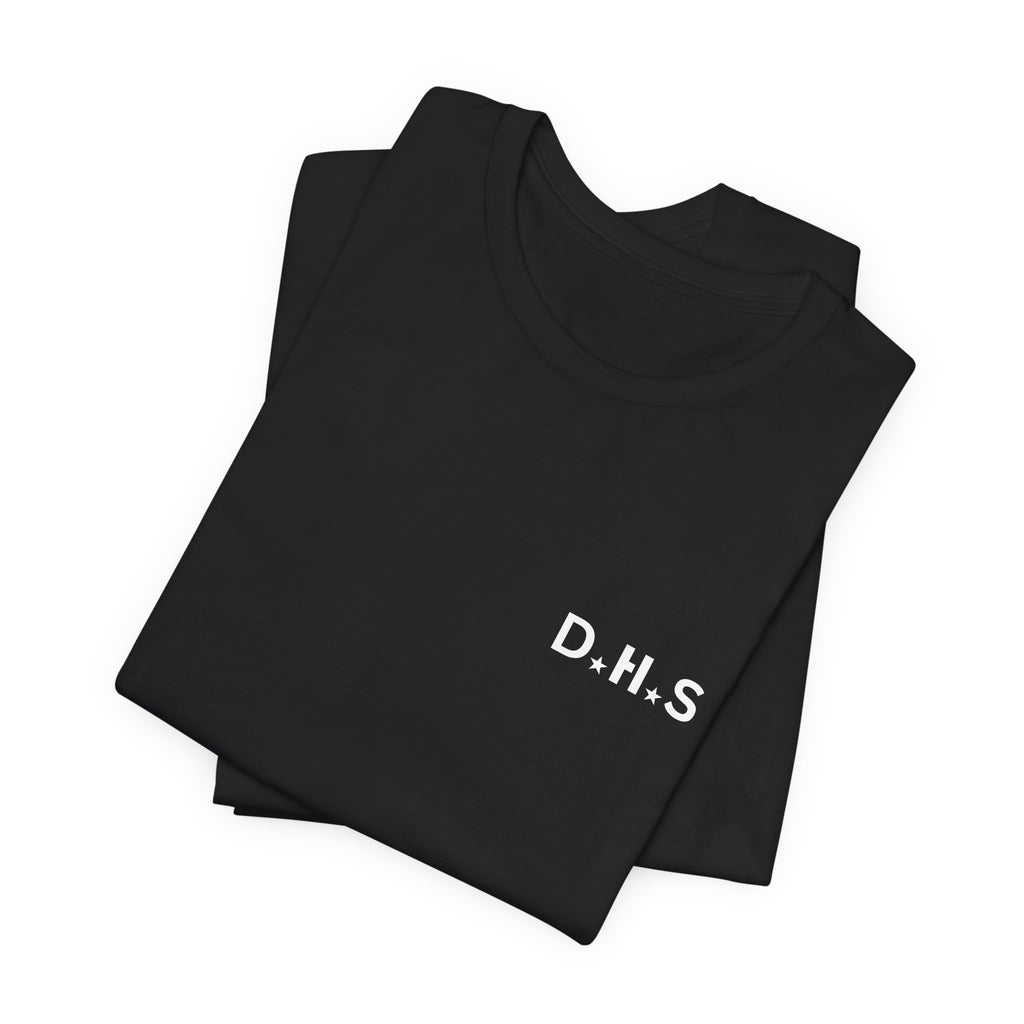 D.H.S. Graphic Tee — 'D Hrd Sht' Bold Back Print Casual T‑Shirt
