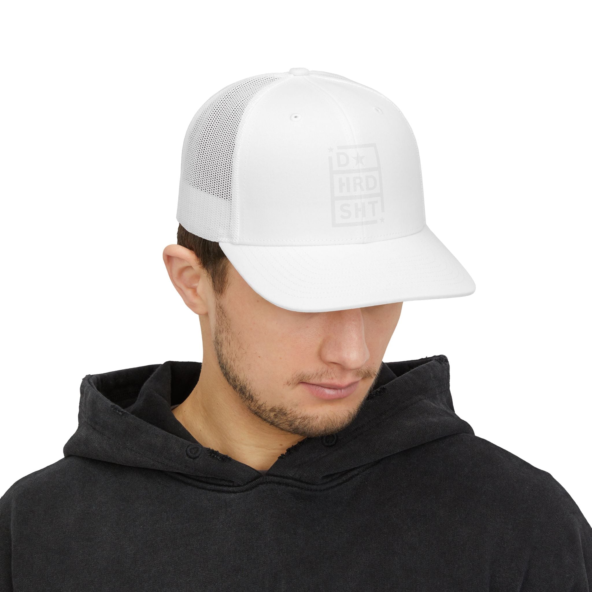 D* Hard Sh*t Trucker Cap — Bold Statement Snapback Hat