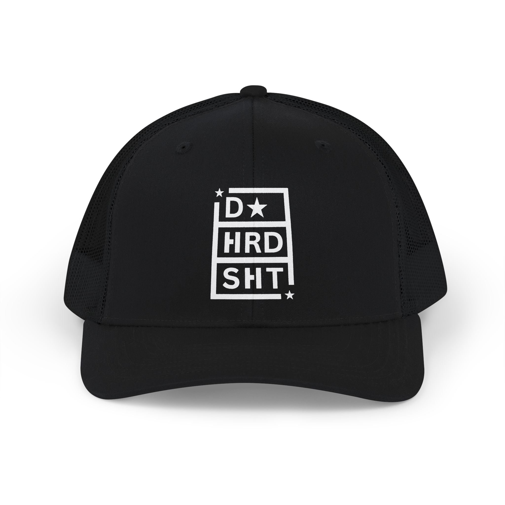 D* Hard Sh*t Trucker Cap — Bold Statement Snapback Hat