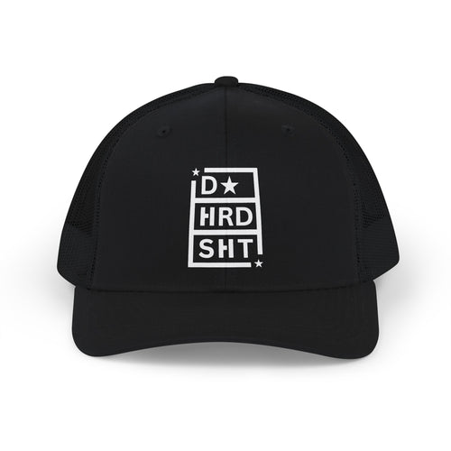 D* Hard Sh*t Trucker Cap — Bold Statement Snapback Hat